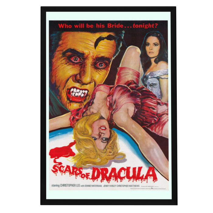 "Scars of Dracula" (1970) Framed Movie Poster