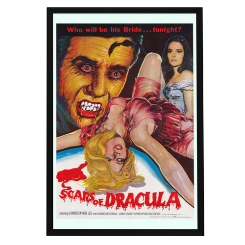 "Scars of Dracula" (1970) Framed Movie Poster