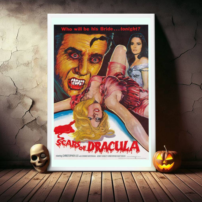 "Scars of Dracula" (1970) Framed Movie Poster
