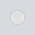 Scribble Chevron Circle Clay Stencil