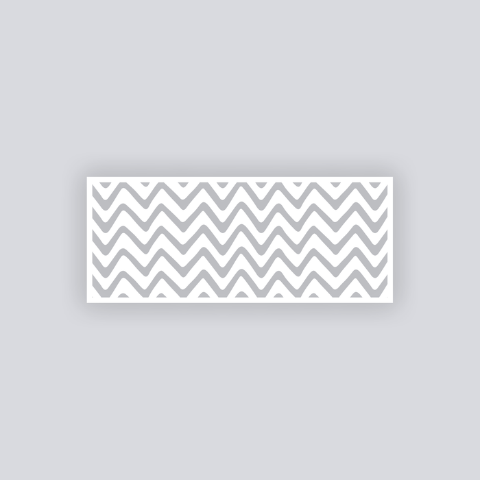 Scribble Chevron Rectangle Clay Face Stencil