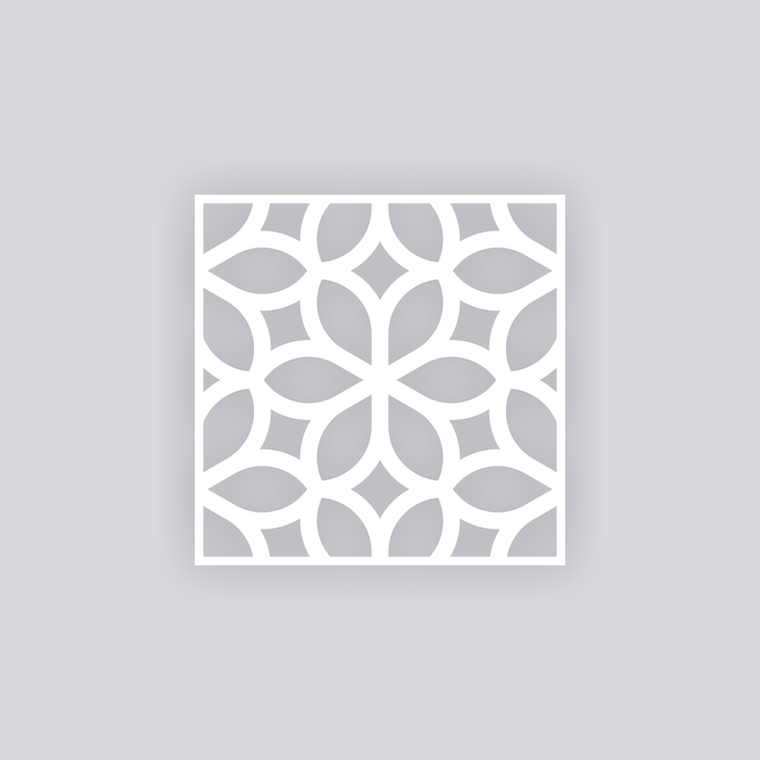 Serenity Square Clay Stencil
