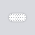 Spot On Rounded Rectangle Face Clay Stencil