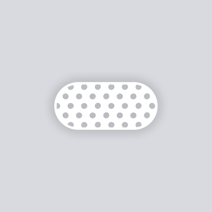 Spot On Rounded Rectangle Face Clay Stencil