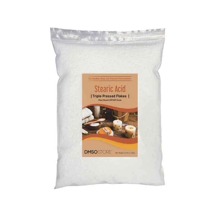 Stearic Acid Flakes 2.5 lbs. Triple Pressed NF/USP Food Grade