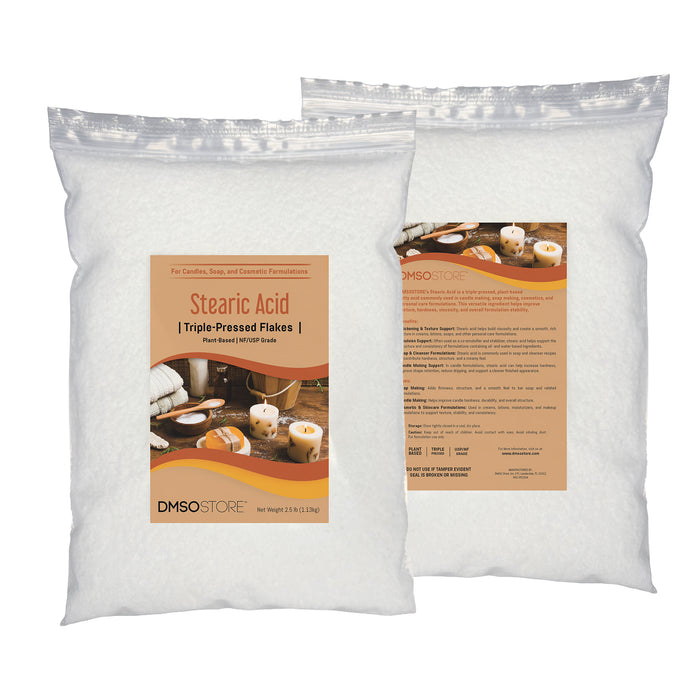 Stearic Acid Flakes 2.5 lbs. Triple Pressed NF/USP Food Grade