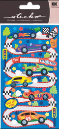 Sticko Race Car Rama Sticker Sheet - SCRAPBOOKFARE