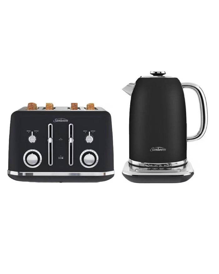 Sunbeam Black KE2700K Toaster & TA2740K Kettle Bundle
