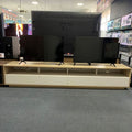 Tauris Suave 2000mm Entertainment Unit - Light Oak/White