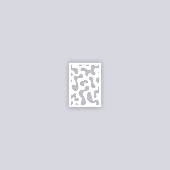 Terrazzo Rectangle Face Clay Stencil