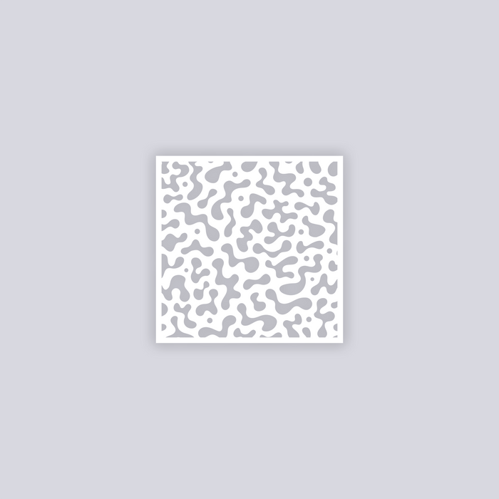 Terrazzo Square Clay Stencil