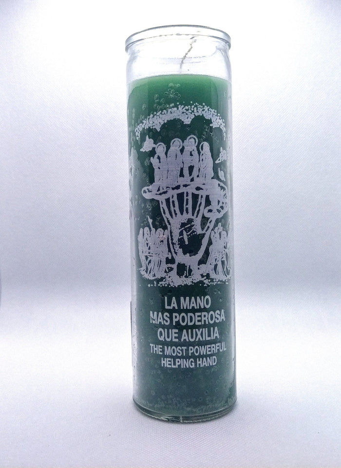 The Most Powerful Helping Hand  ( La Mano Mas Podersosa Que Auxilia )    Prepared Candle