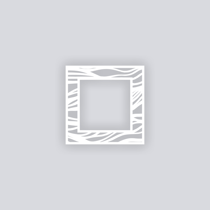 Tidal Square Rim Clay Stencil