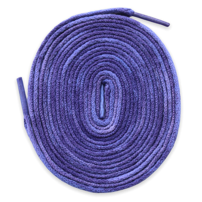 Tie Dye Flat Laces - Vintage Faded Royal Blue 85 For Air Jordan 1