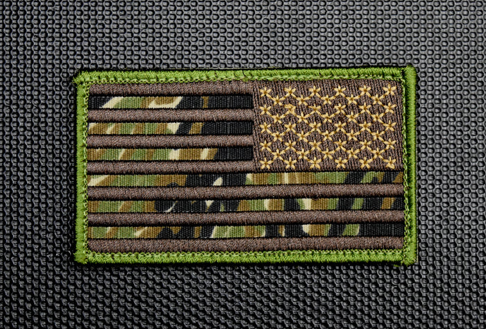Tiger Stripe REV US Flag Embroidered Patch