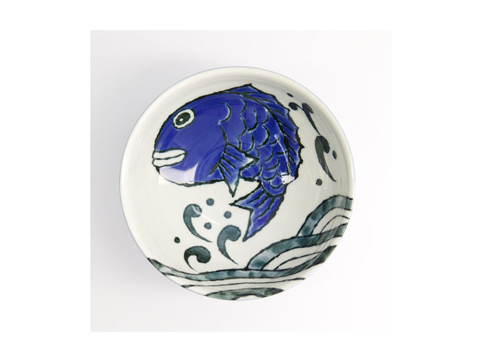 Tokyo Design Studio Seafood Ramen Bowl 18.5x8cm Snapper Blue