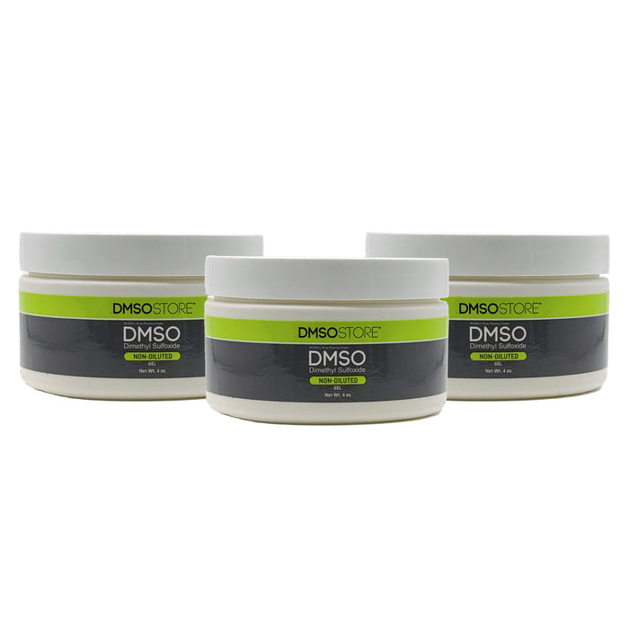 Triple Pack: 3 x 4 oz. DMSO Gel - Non-Diluted 99.995% Low Odor Pharma Grade Dimethyl Sulfoxide