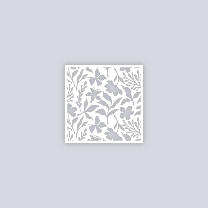 Tropical Paradise Square Clay Stencil