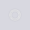 Truchet Circle Rim Clay Stencil