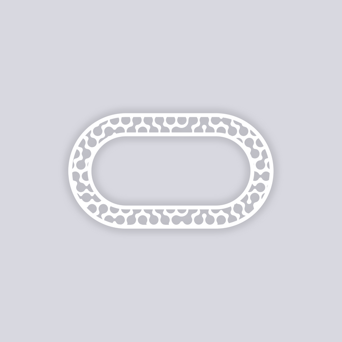 Truchet Rounded Rectangle Rim Clay Stencil
