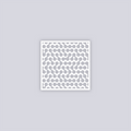 Truchet Square Clay Stencil