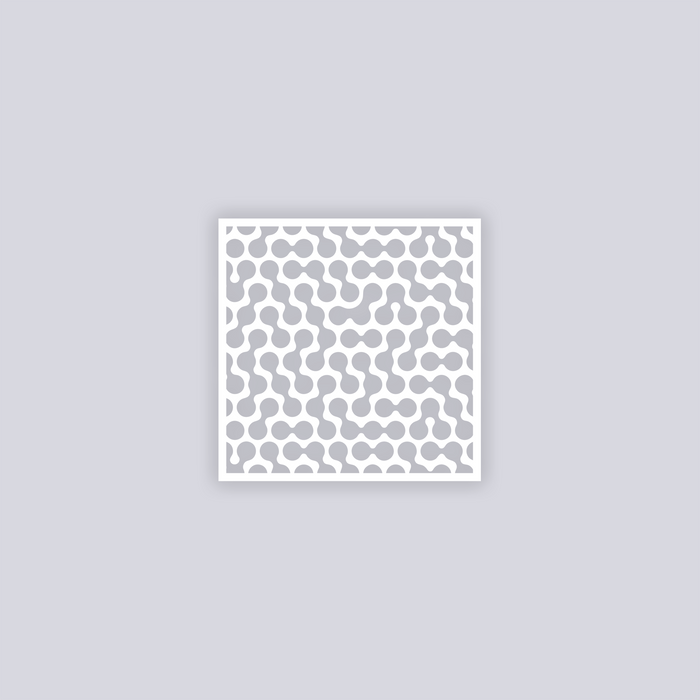 Truchet Square Clay Stencil