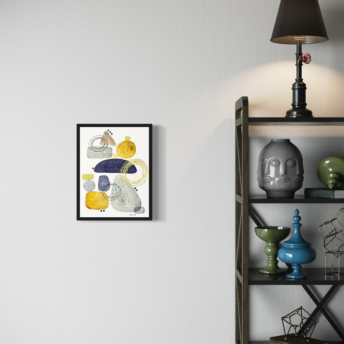 A photo of the artwork Trust Exercise, by Jocelyn Benford, hanging on a wall.