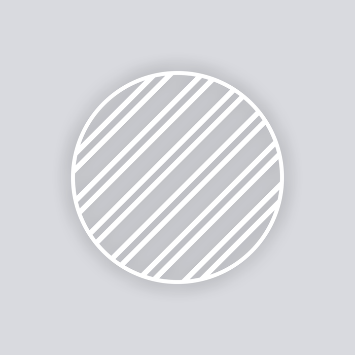 Varied Bias Stripes Circle Clay Stencil