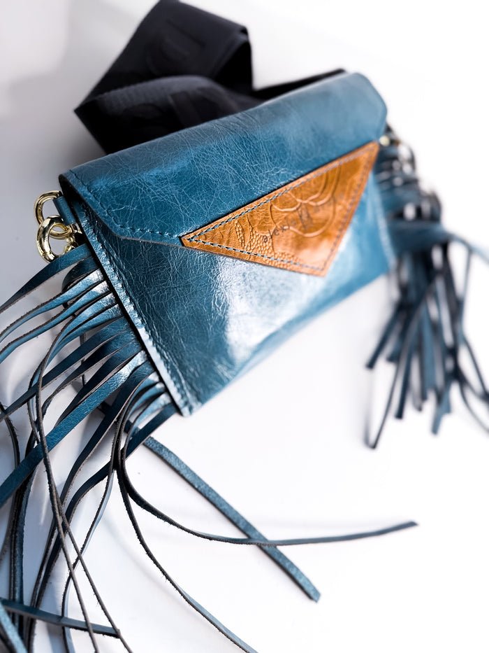 Vintage Cowgirl Collection | Envelope Cellphone Crossbody | Denim