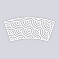 Waves Cups + Cones Clay Stencil