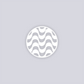 Wavy Lines Circle Clay Stencil