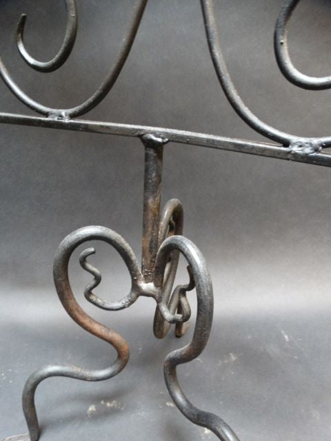Wrought Iron Triple Candelabra